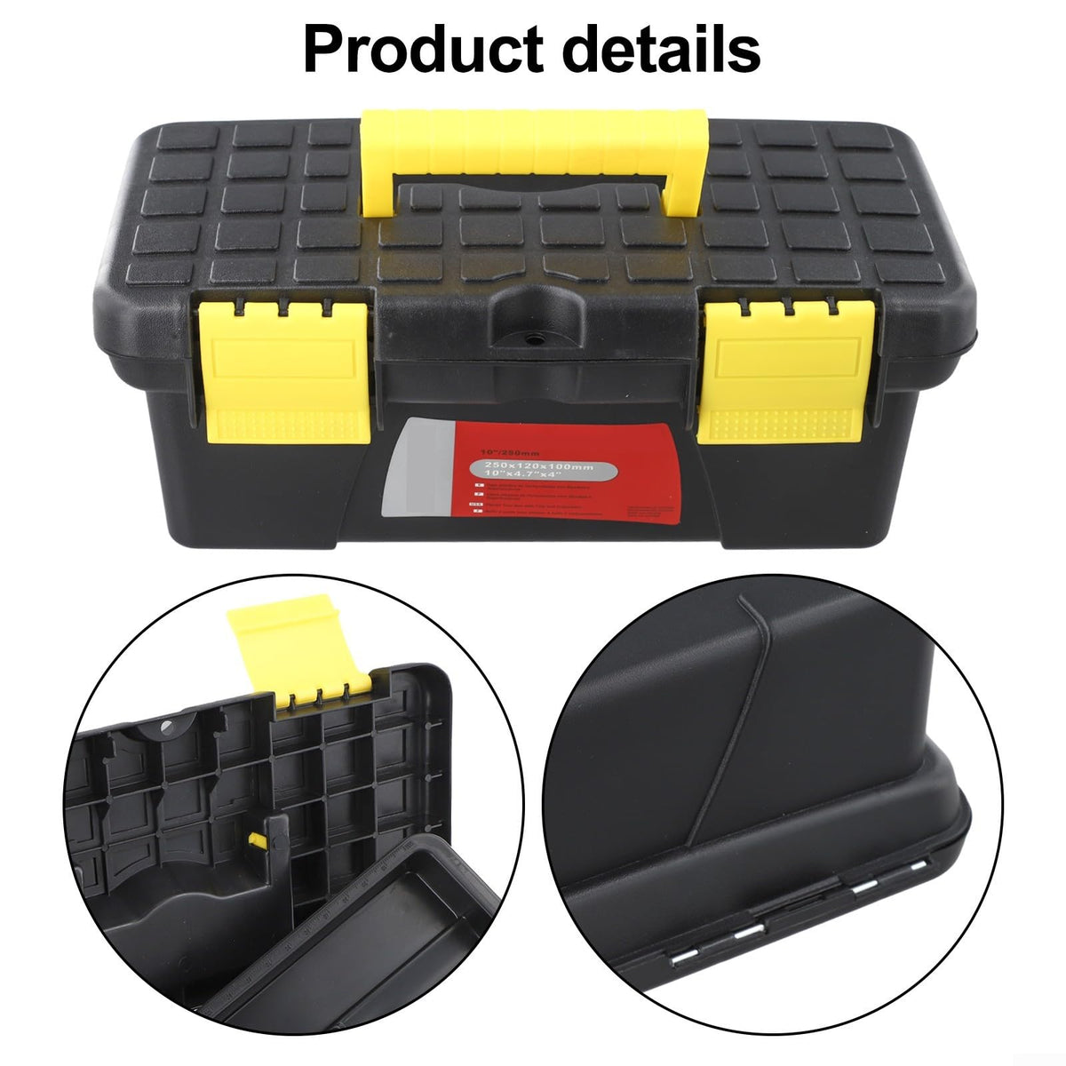 10 Inch Plastic Toolbox with 2 Layer Organization N4205