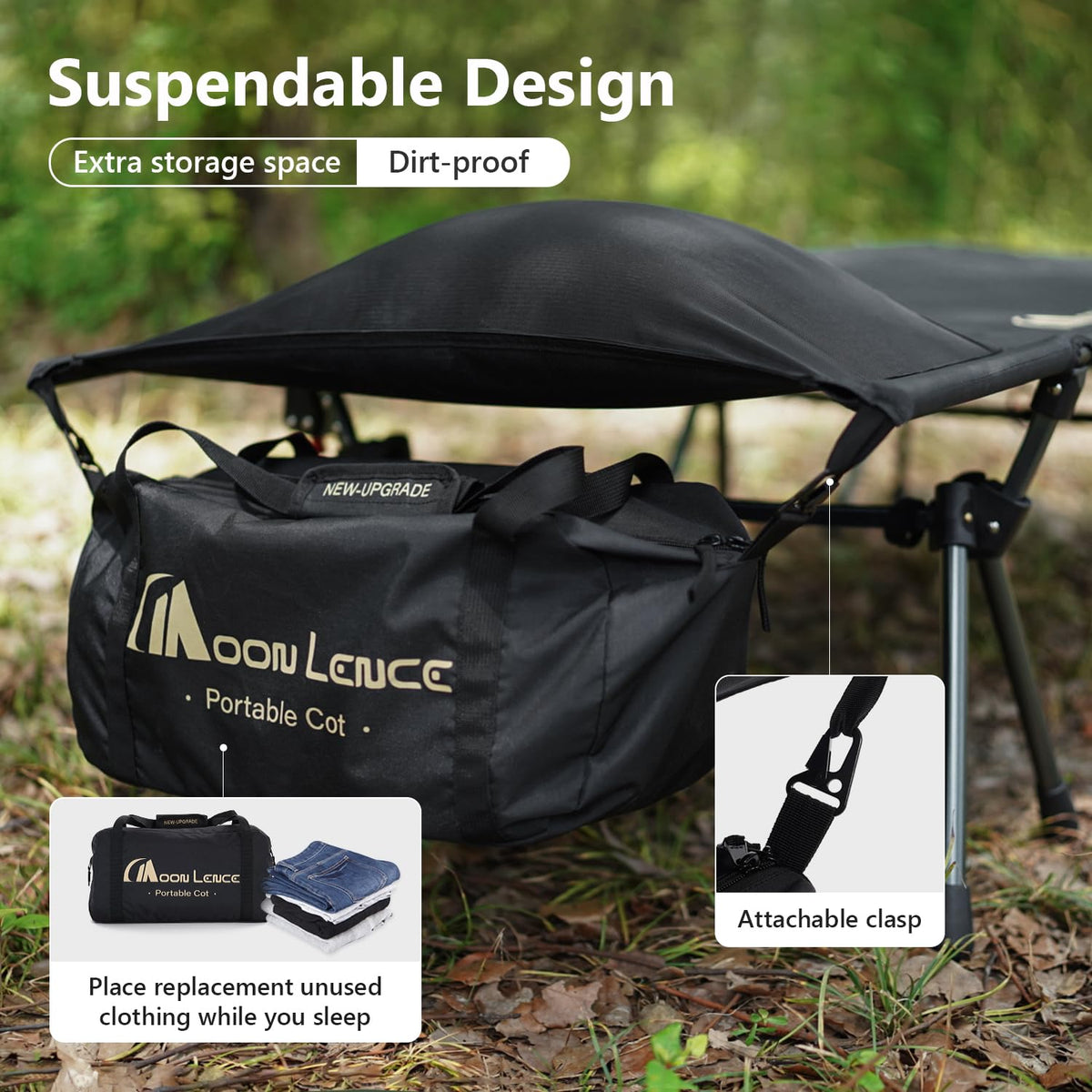Height Adjustable Folding Camping Cot Q3589