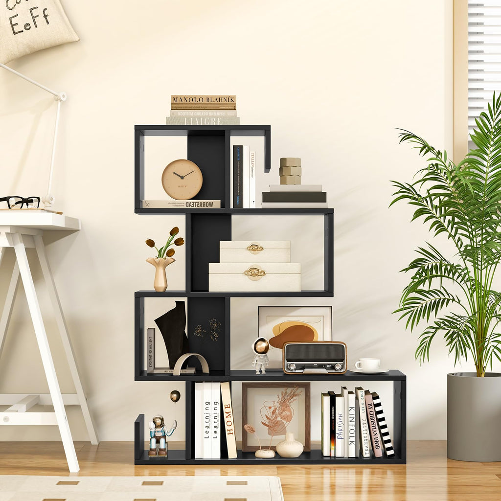 5-Tier Geometric Bookshelf B69478