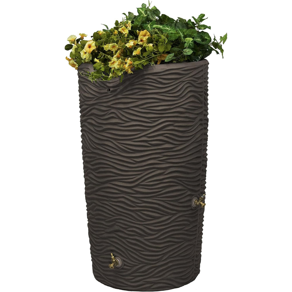 65-Gallon Rain Saver Barrel with 2 Brass Spigots and Screen N8699