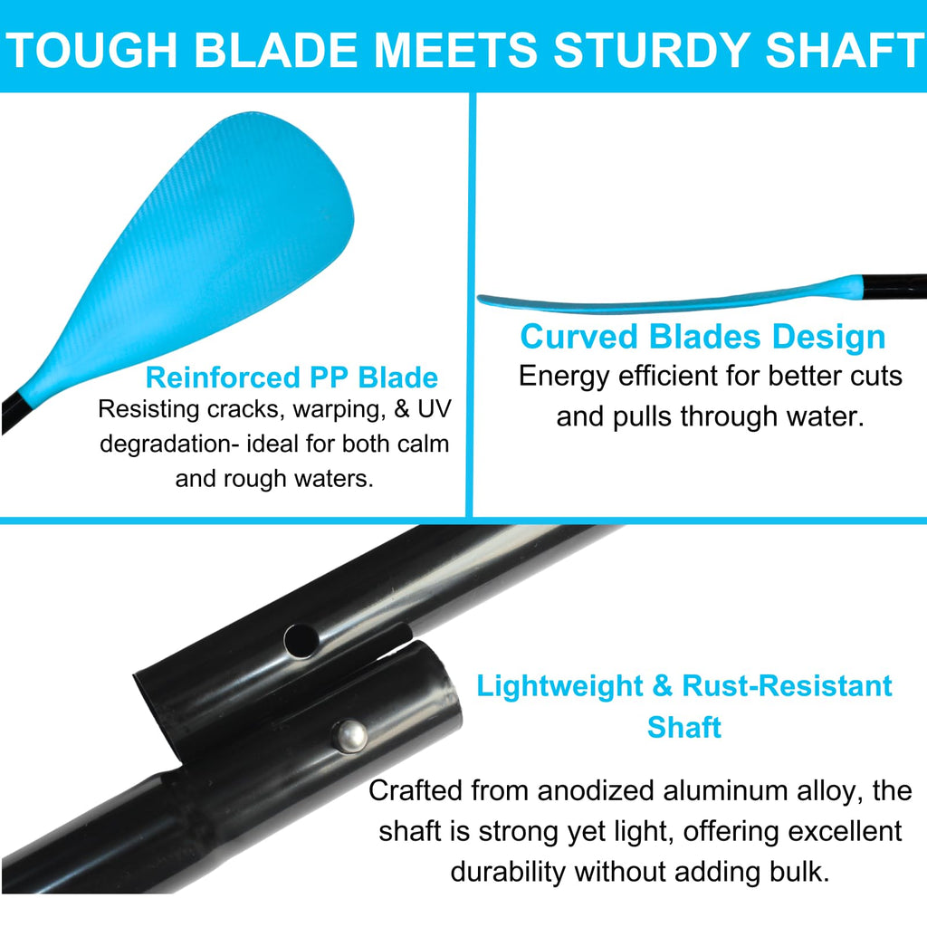 Adjustable 4-Piece Dual Blade Aluminum Paddle P3568