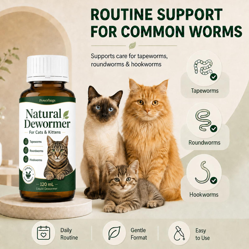 Broad Spectrum Cat Dewormer for Tapeworm, Roundworm & Hookworm K710615