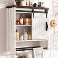 Bathroom Wall Cabinet with Sliding Door J718
