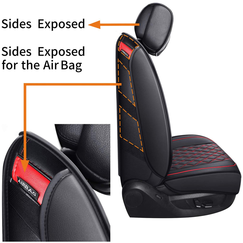 Car Seat Covers Black-Red K2546