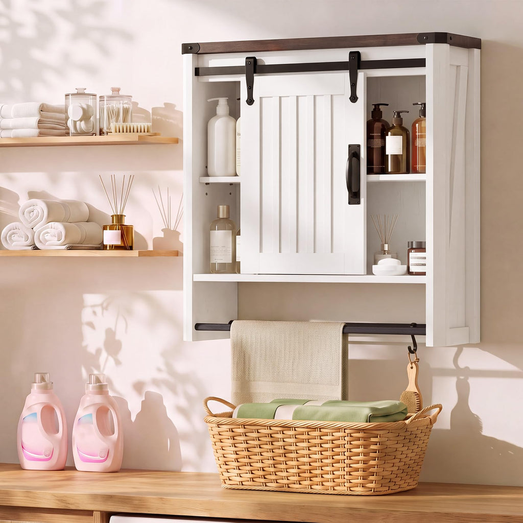 Bathroom Wall Cabinet with Sliding Door J718