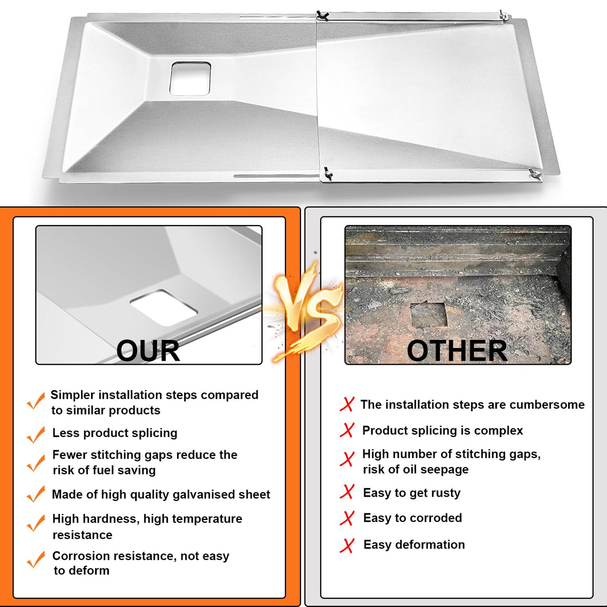 Adjustable Grease Tray for Gas Grills B9195