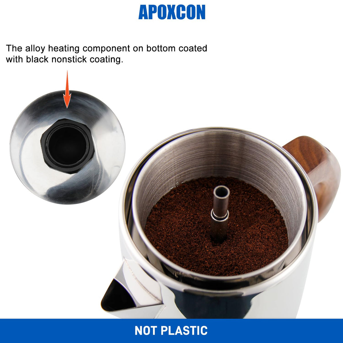 6 Cup Stainless Steel Electric Coffee Percolator D626