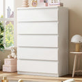 White 5 Drawer Dresser Chest of Drawers T81319