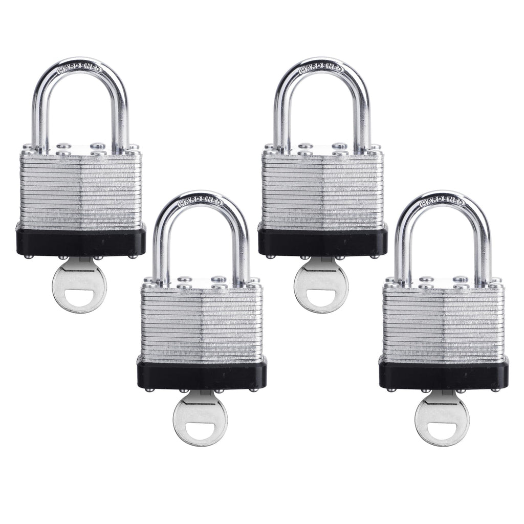 4 Pack Keyed Alike Pad Locks W540416