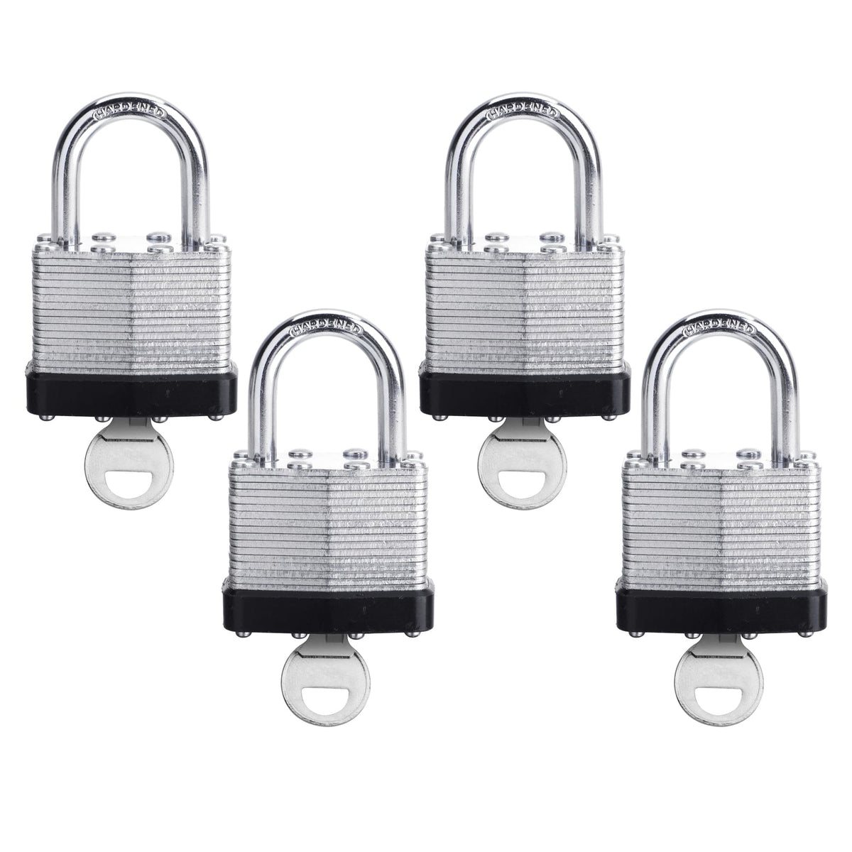 4 Pack Keyed Alike Pad Locks W540416