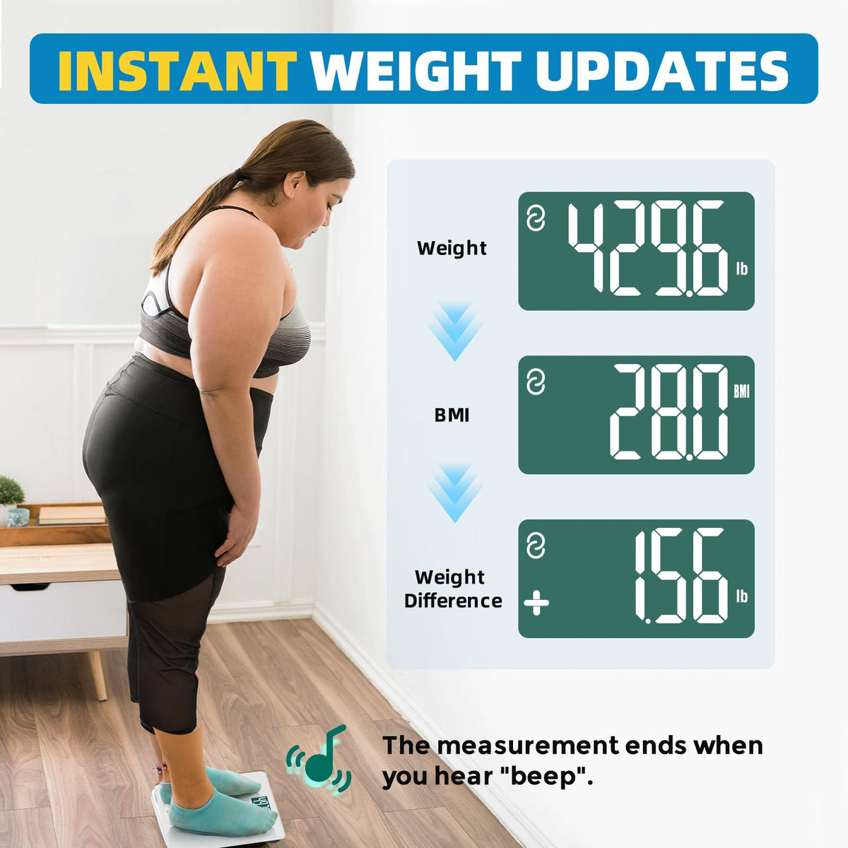 Digital Bathroom Scale Q8339