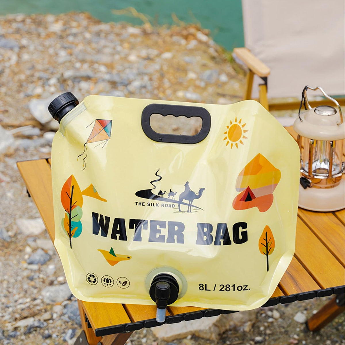 Collapsible 2 Gallon Water Container with Faucet W59282