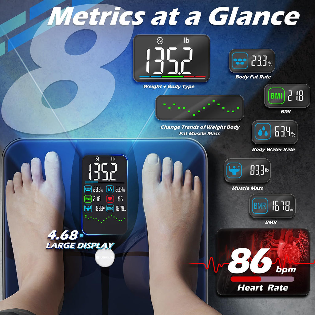 Smart Weight Scale with BMI Body Fat Muscle Mass F515223