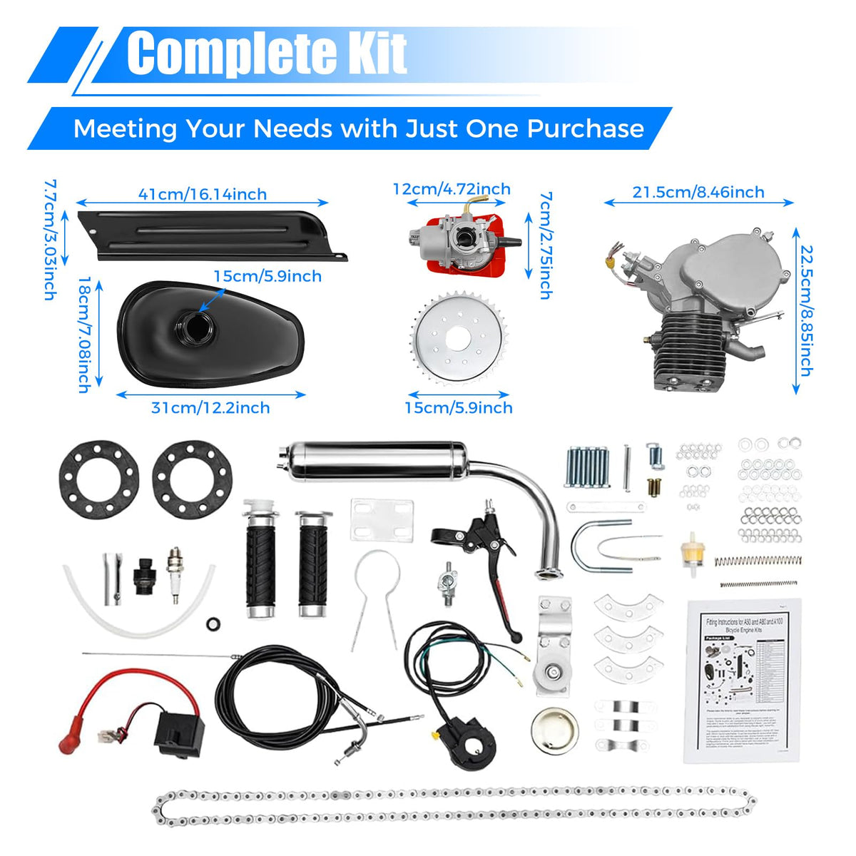 2 Stroke Air Cooling Bicycle Engine Kit L7588