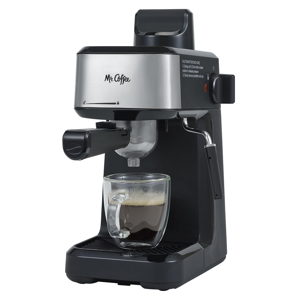 4-Shot Steam Espresso Cappuccino and Latte Maker with Stainless Steel Frothing Pitcher L7866