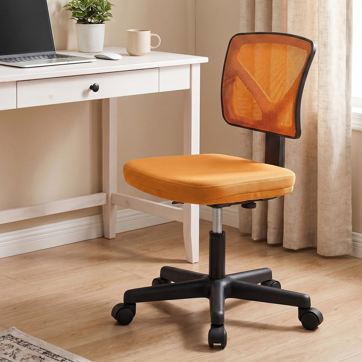 Armless Ergonomic Home Office Chair W7096