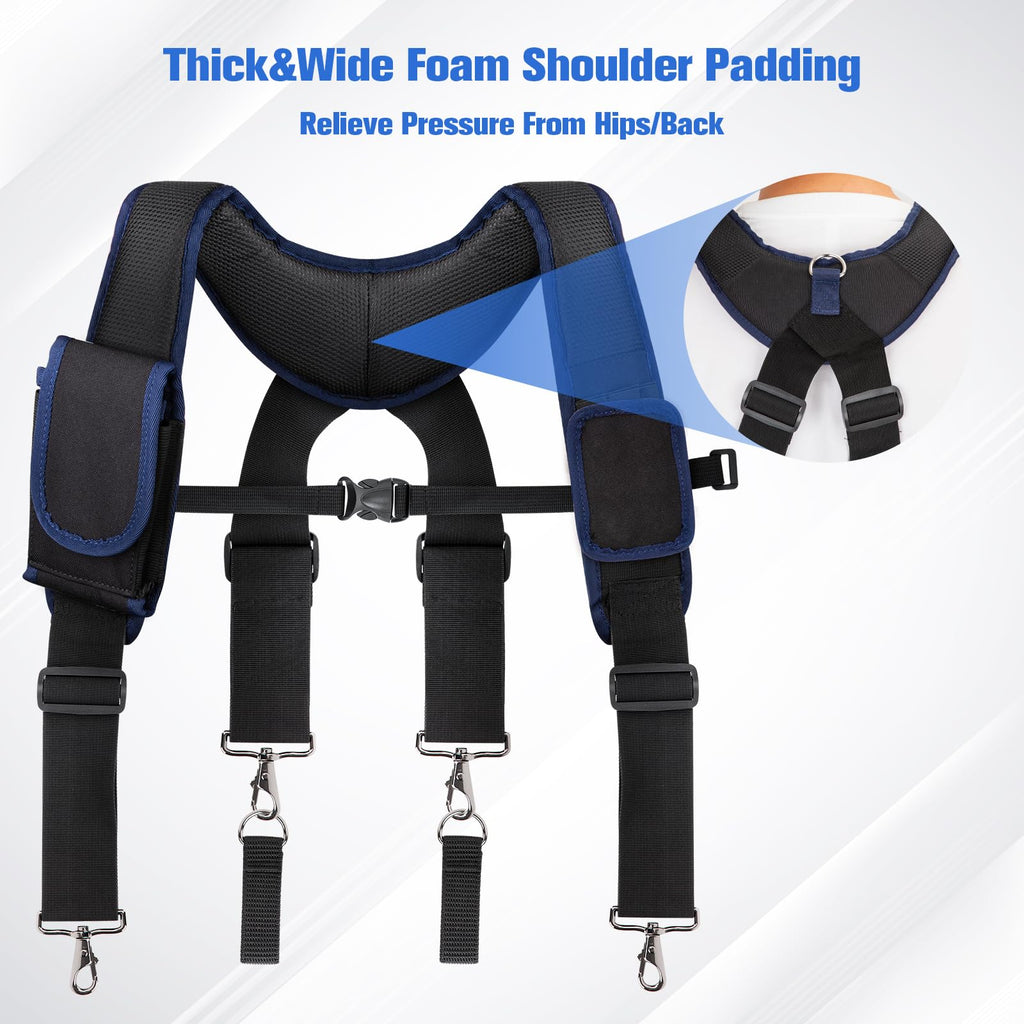 Adjustable Tool Belt with Magnetic Wristband and Pouch Pocket X98596