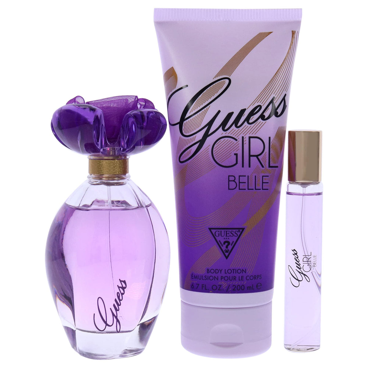 3 Pc Gift Set 3.4 oz EDT Spray 0.5 oz EDP Travel Spray 6.7 oz Body Lotion E90384