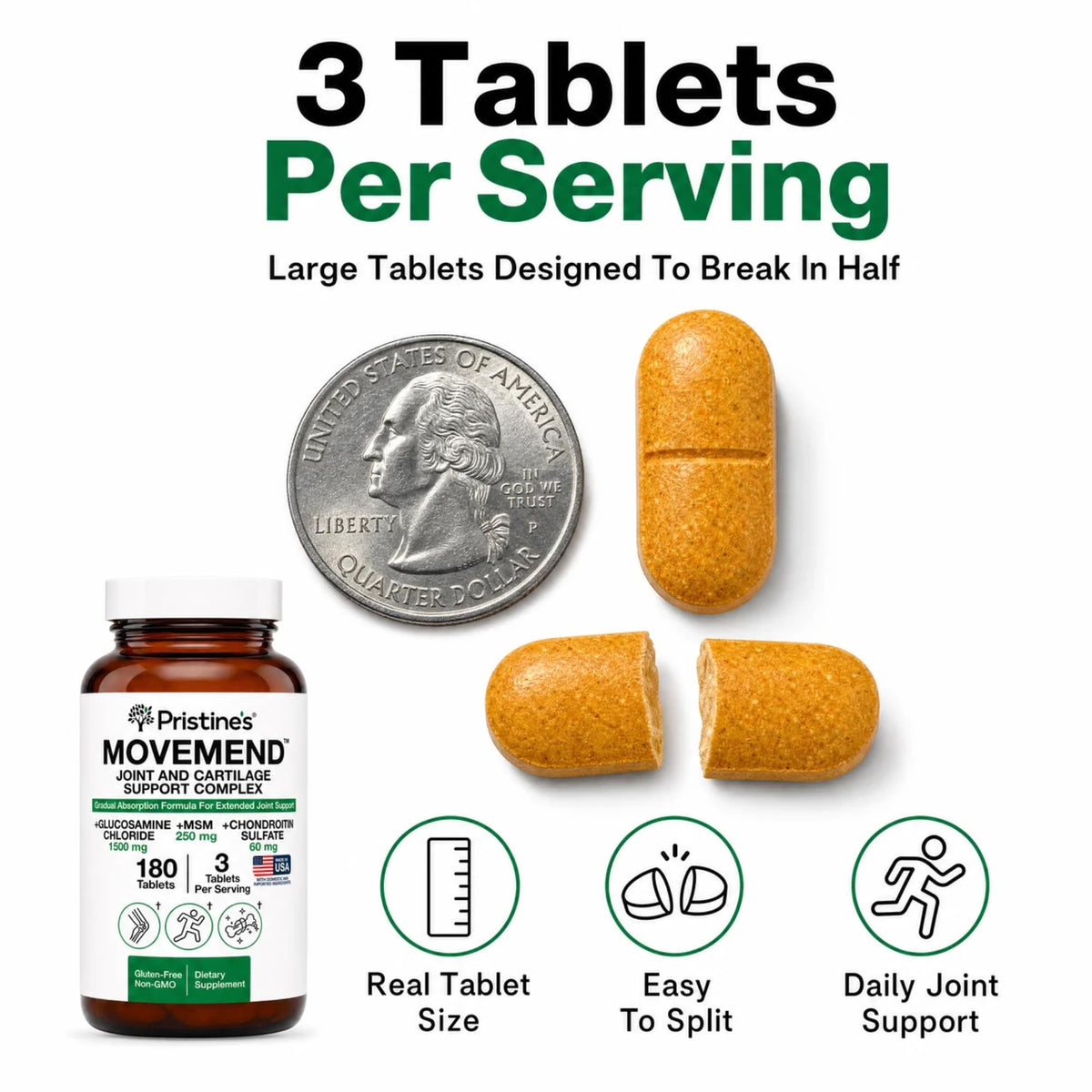 Glucosamine MSM Chondroitin Joint Support 180 Tablets X45410