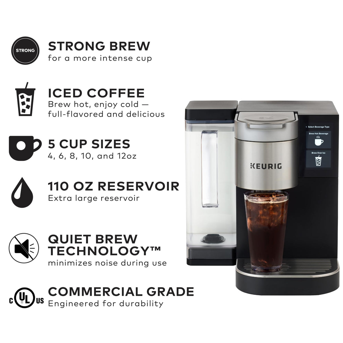 Single Serve Coffee Maker with 110 oz Water Reservoir K33986