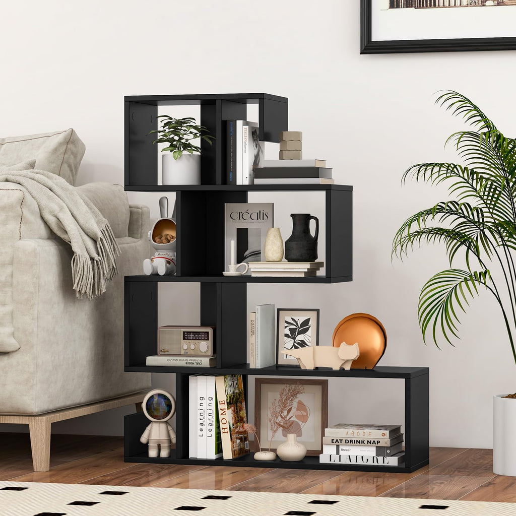 5-Tier Geometric Bookshelf B69478