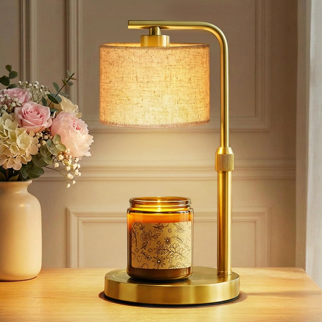 Height Adjustable Candle Warmer Lamp with Timer Dimmer for Jar Candles N241