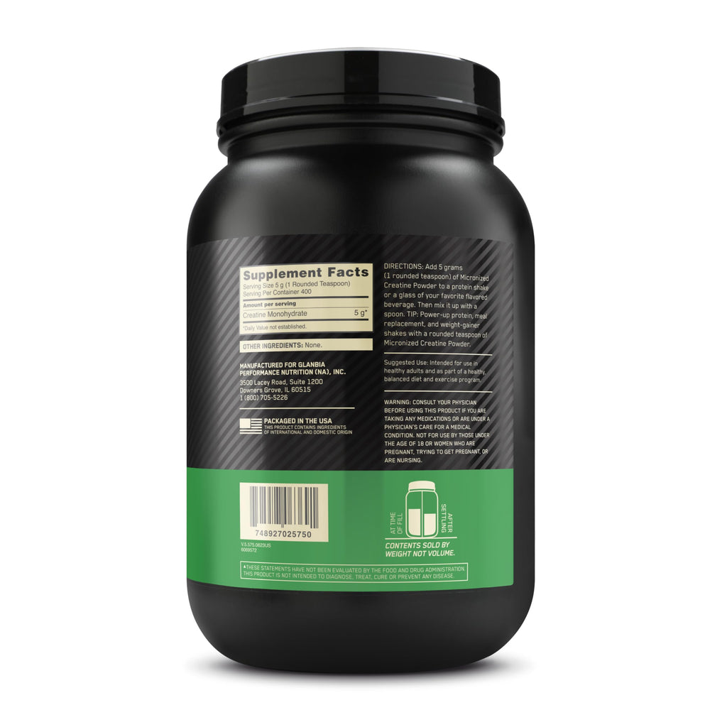 Unflavored Micronized Creatine Monohydrate Powder 400 Servings X244293