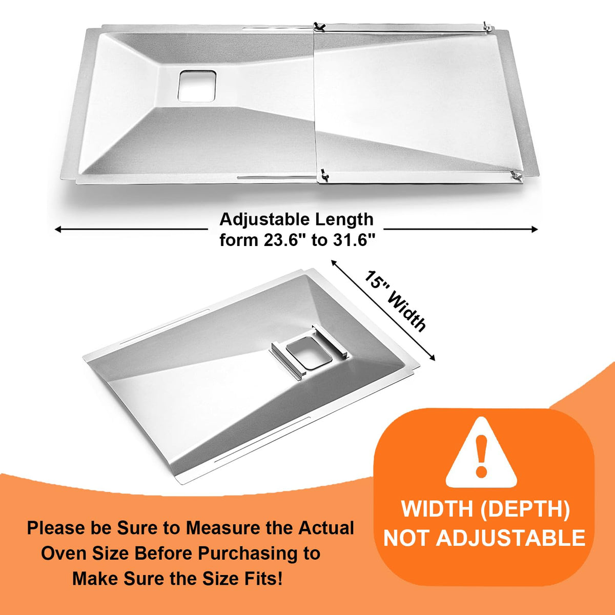 Adjustable Grease Tray for Gas Grills B9195