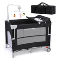 5-in-1 Pack and Play with Bassinet, Changing Table and Portable Crib W585894