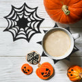 Halloween Spider Web Coasters Set G548