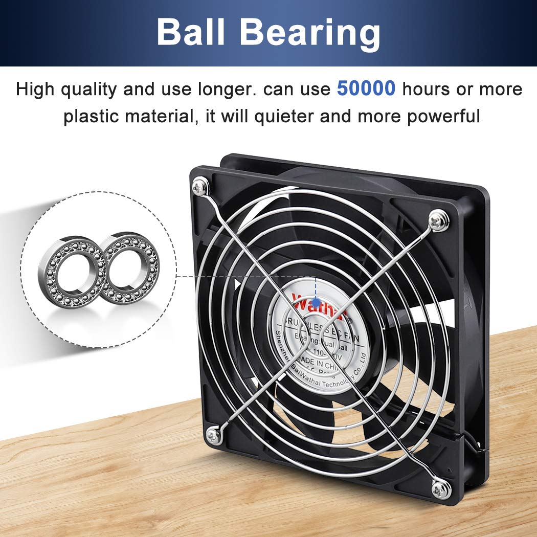 80mm 120mm AC Cooling Fan 2 Pack Z9872