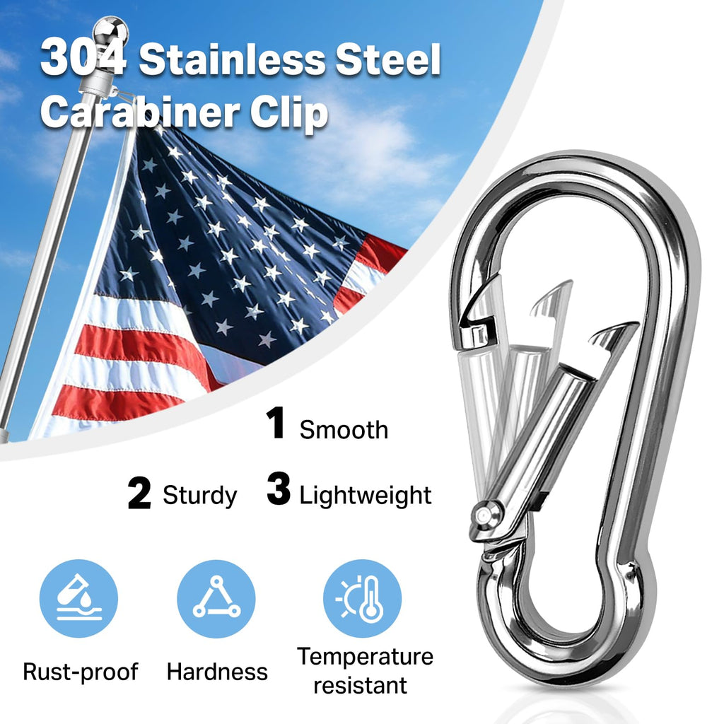 6FT 304 Stainless Steel Flag Pole S478