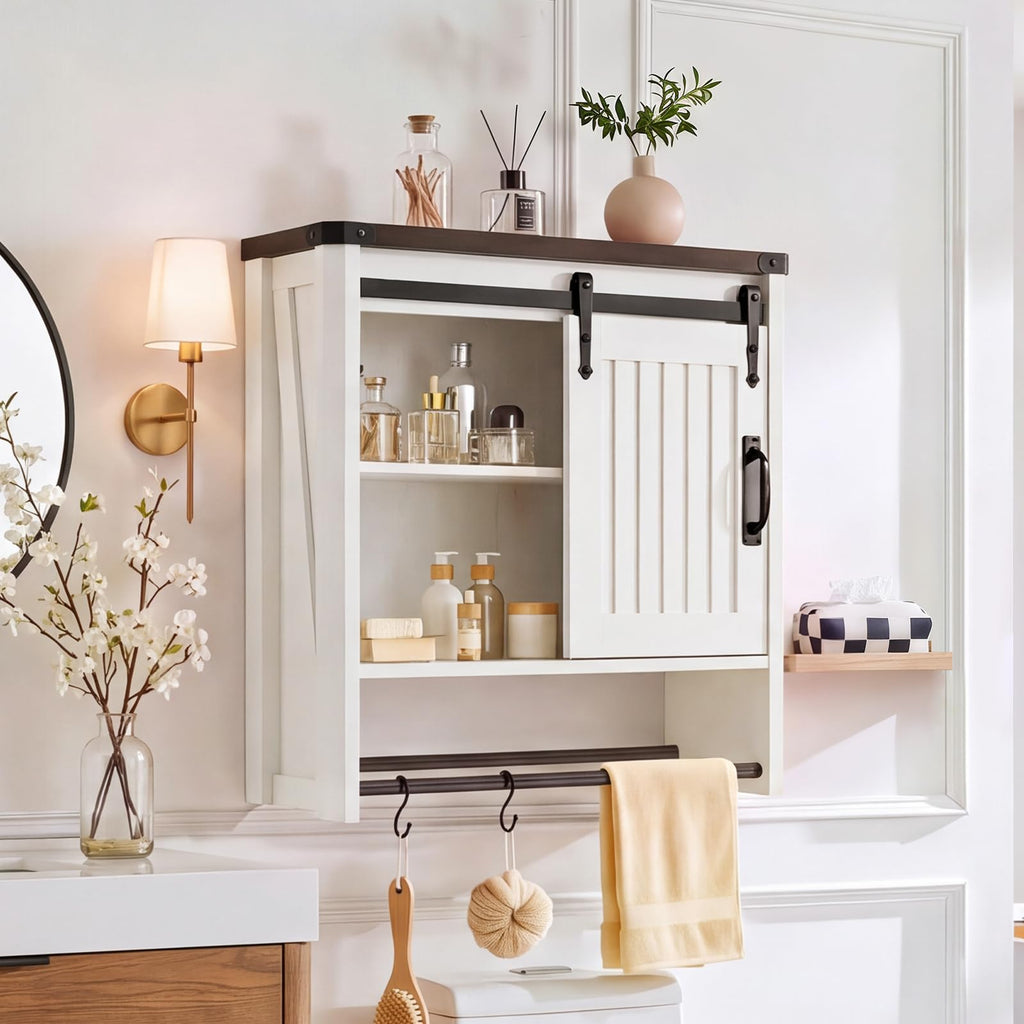 Bathroom Wall Cabinet with Sliding Door J718