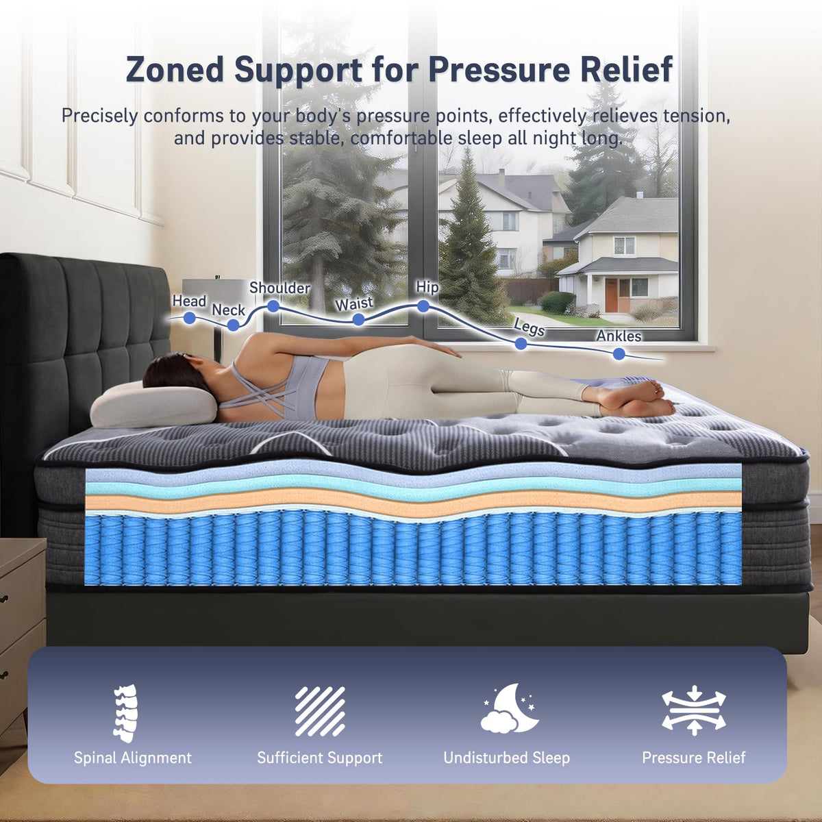 12 Inch Full Size Hybrid Mattress E20595