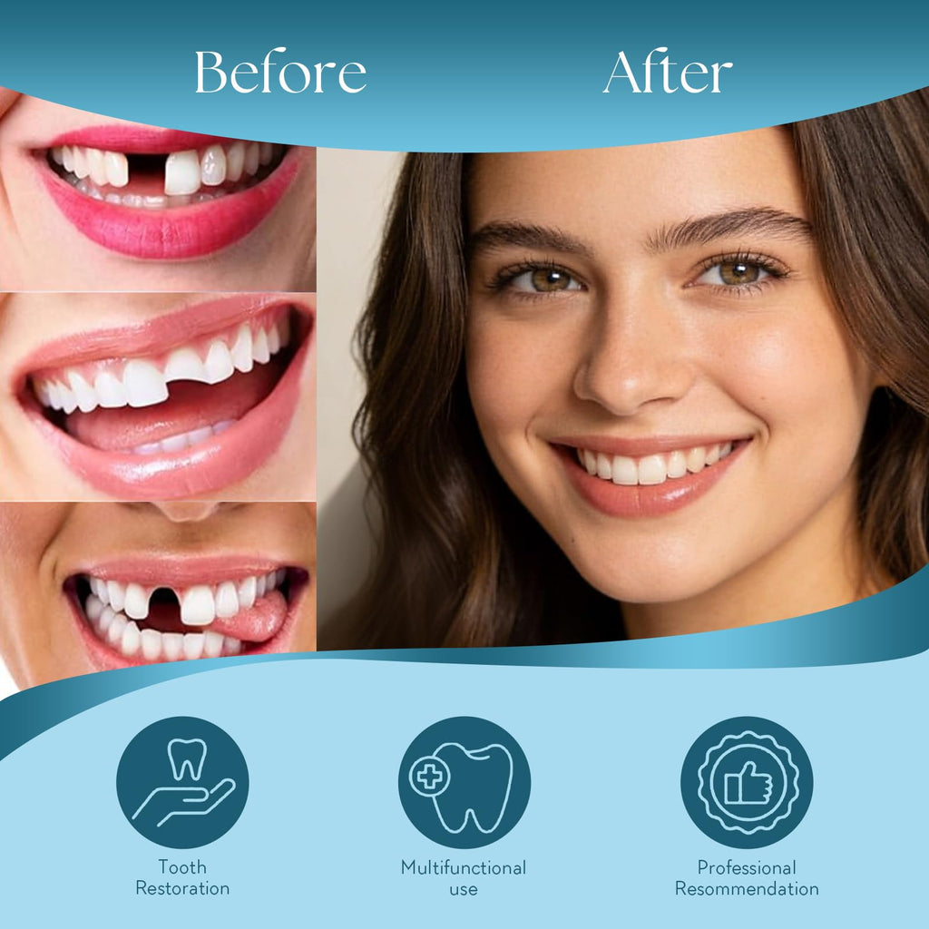 DIY Denture Kit, Temporary Full Set of Dentures N698