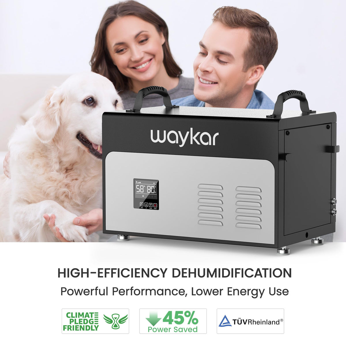 130 Pints Commercial Dehumidifier with Pump & Drain Hose R70312