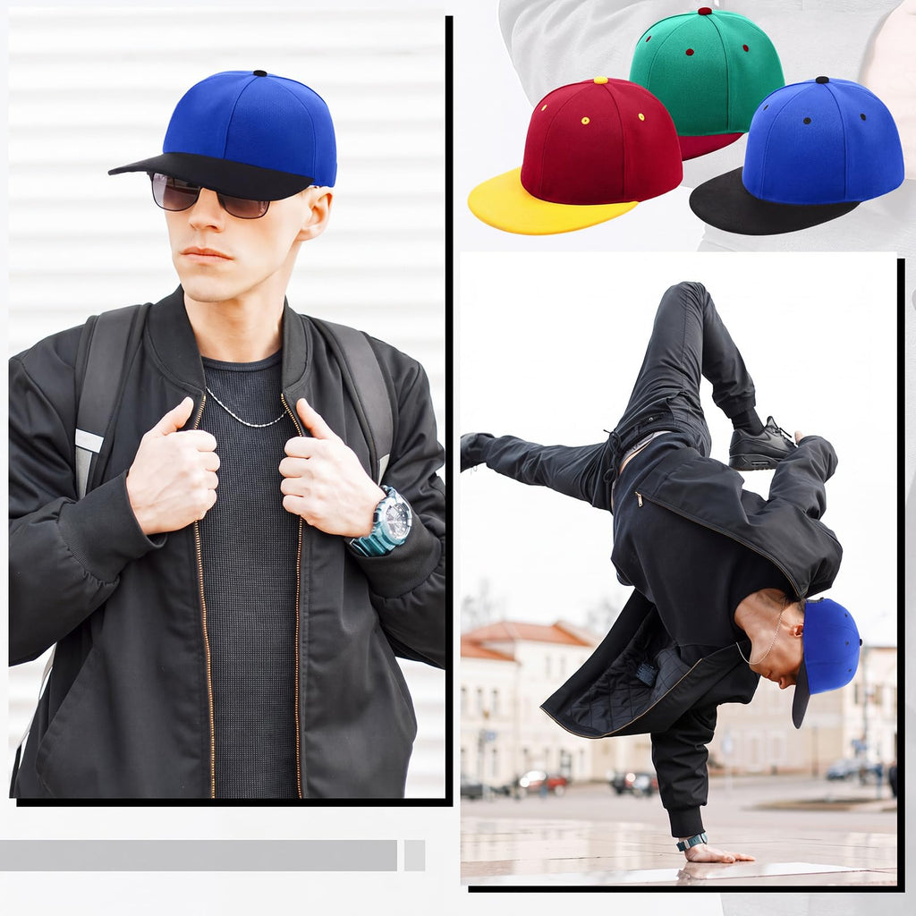 30 Pcs Flat Bill Snapback Hats Bulk Adjustable P674595