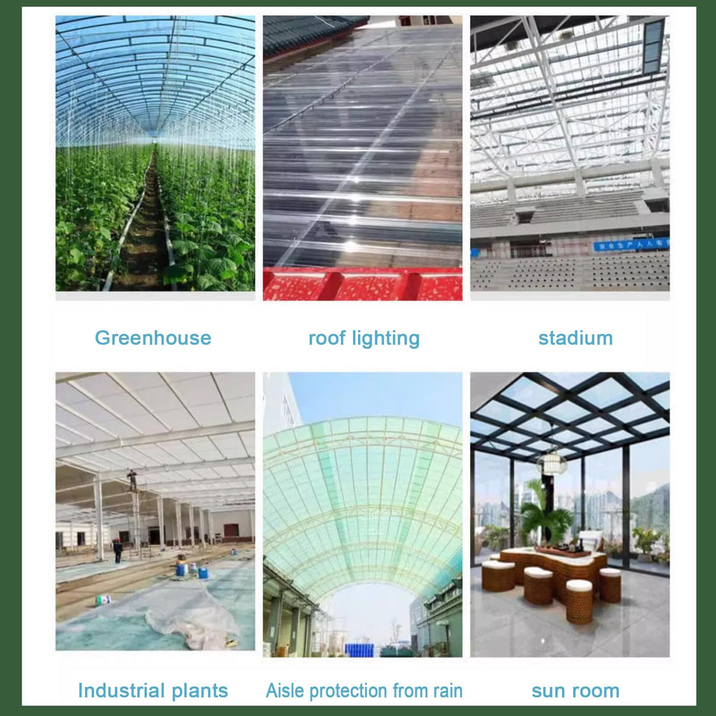 Corrugated Fiberglass Roofing Panels 8 pcs 35x63in P534