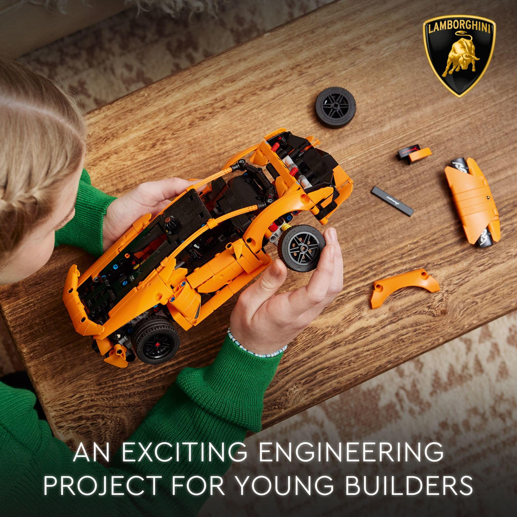 Orange Building Toy Car U6565