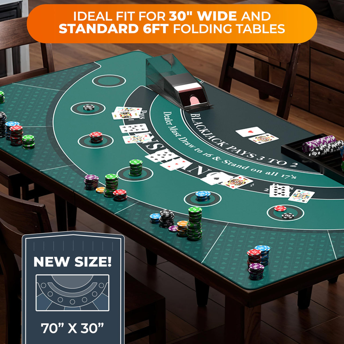 Blackjack Mat 70" x 30" F580