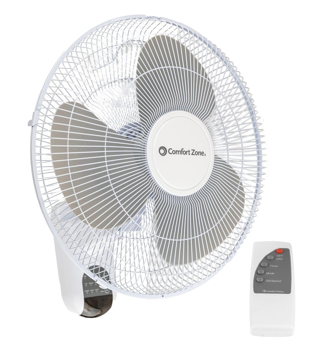 16 inch 3 Speed Oscillating Wall Mount Fan with Remote Control S91680