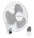 16 inch 3 Speed Oscillating Wall Mount Fan with Remote Control S91680