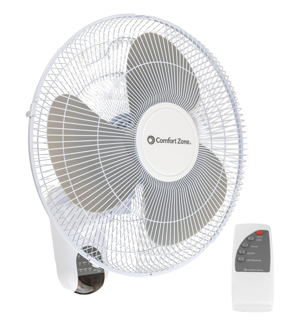 16 inch 3 Speed Oscillating Wall Mount Fan with Remote Control S91680