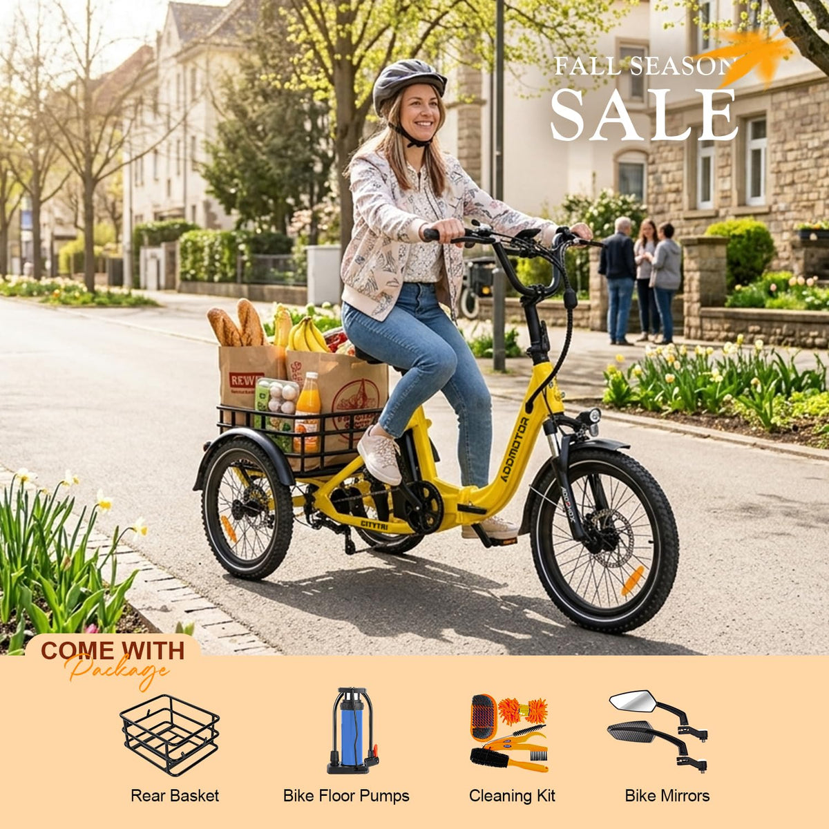 Folding Electric Tricycle 750W 48V 20Ah UL2849 A69633