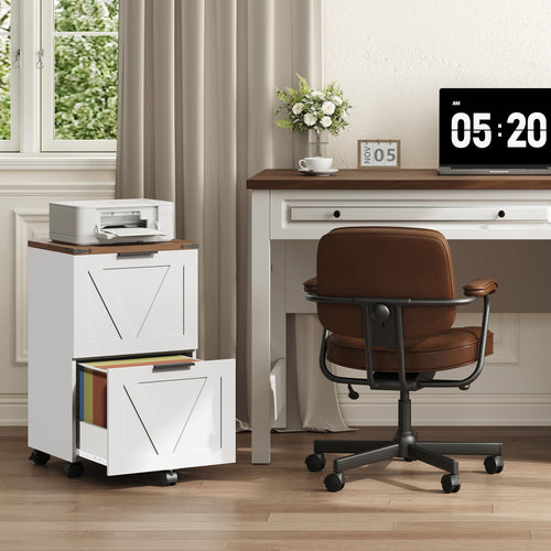 2 Drawers Rolling File Cabinet S8424