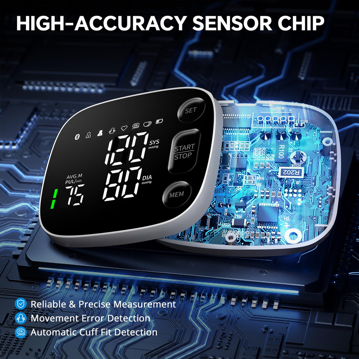 Blood Pressure Monitor Bluetooth Upper Arm M89204