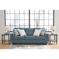 Blue Chenille 3 Seater Couch U50647