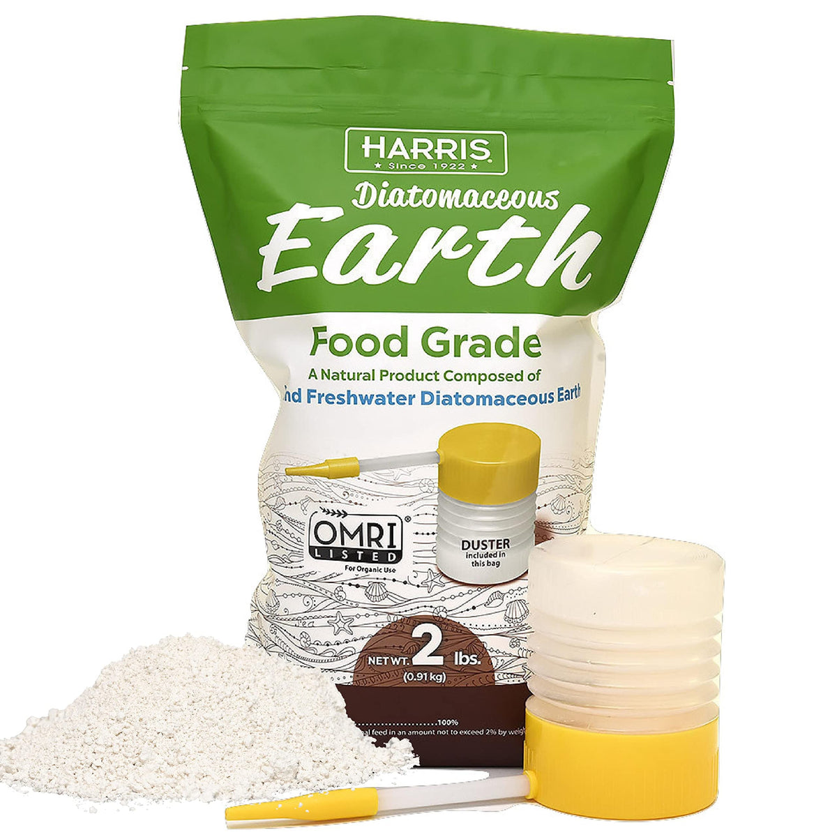 Food Grade Diatomaceous Earth 2lb with Powder Duster S597