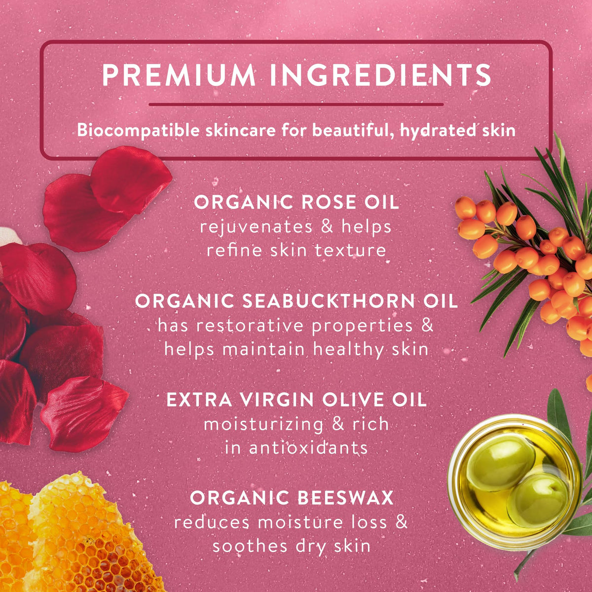 Organic Rose Beauty Balm M4495