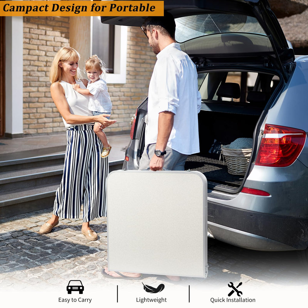 Folding Portable Camping Table White I42780